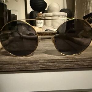 Versace Round Gold Sunglasses